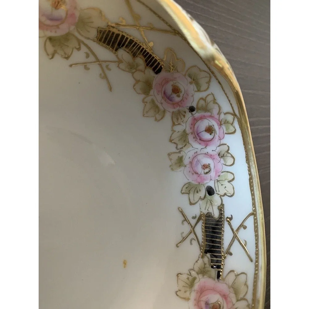 Vintage Nippon Hand Painted ‎ Porcelain Candy Dish