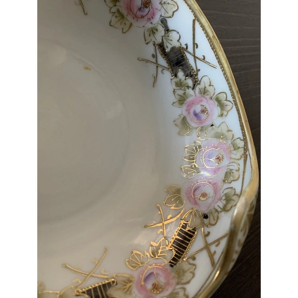 Vintage Nippon Hand Painted ‎ Porcelain Candy Dish
