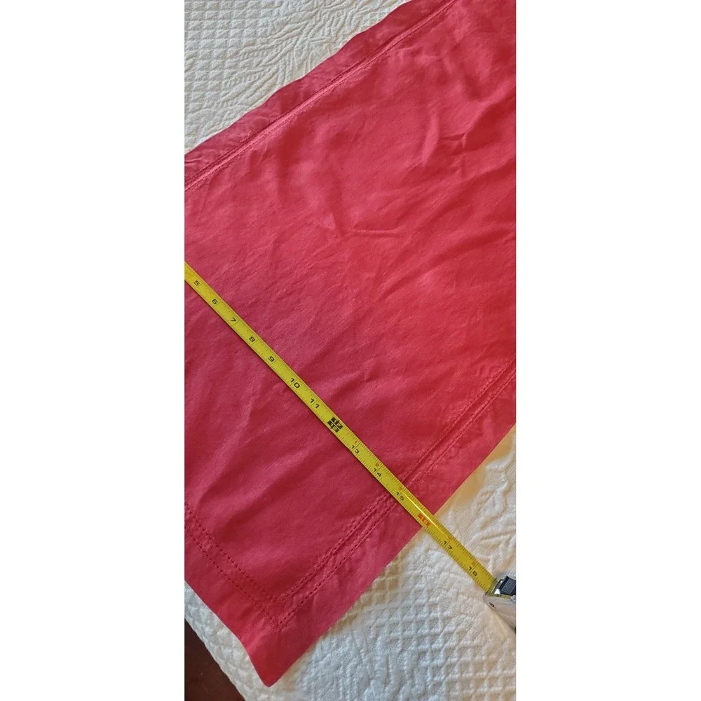 Williams Sonoma 100% Linen Table Runner Rectangle 16 X‎ 104 Red