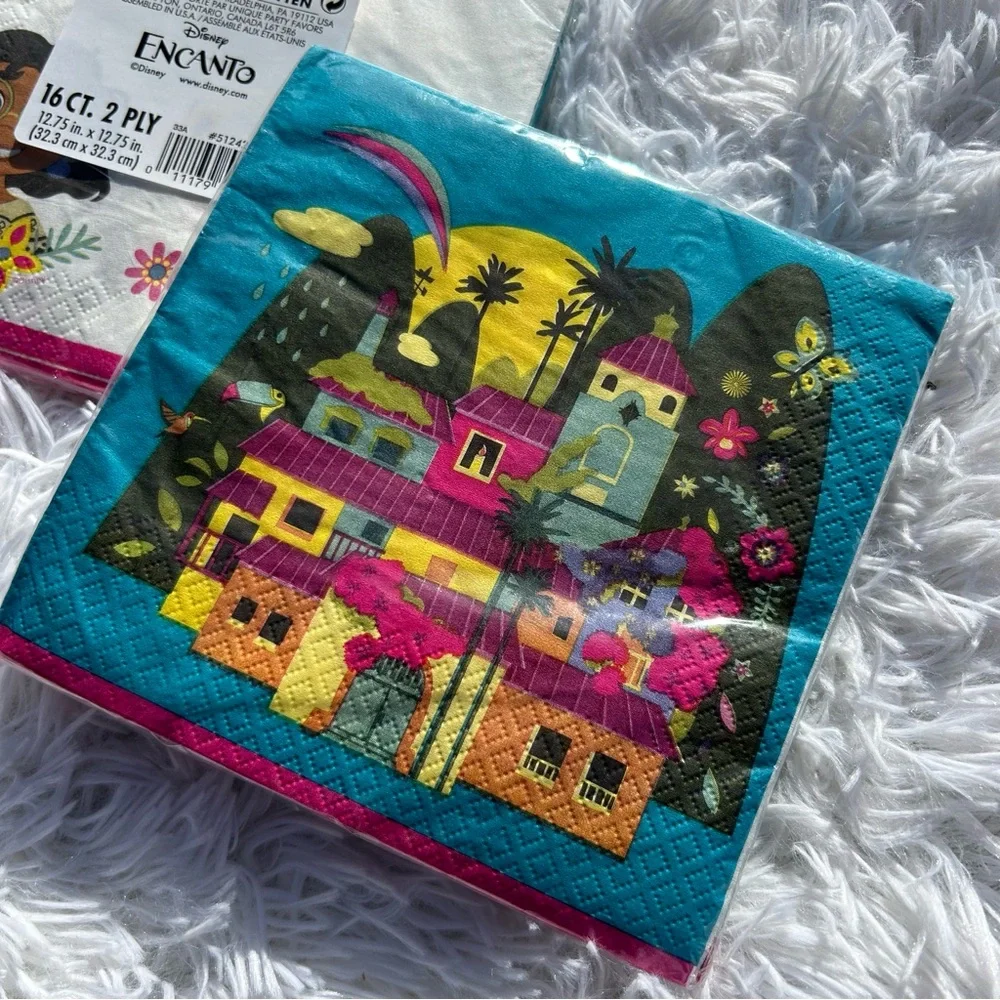 🩶5/$30 Disney’s Encanto Mirabel Luncheon Party Napkins Set of Two 16 Packs NEW