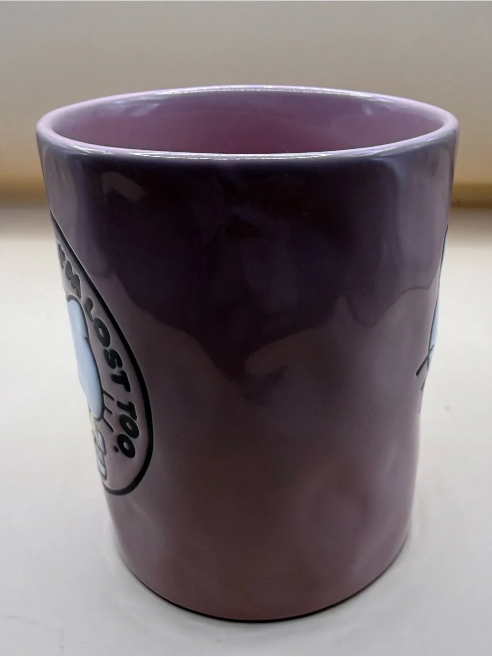Sanrio Hello Kitty Pink Mug Don't Follow Me I'm Lost Too 15 oz 2023