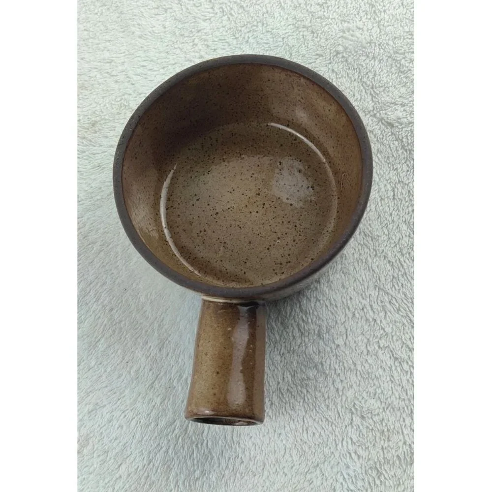 Bean Pot Stoneware Baking Bowl Vented Lid Pottery Handmade Bakeware Soup Chowder