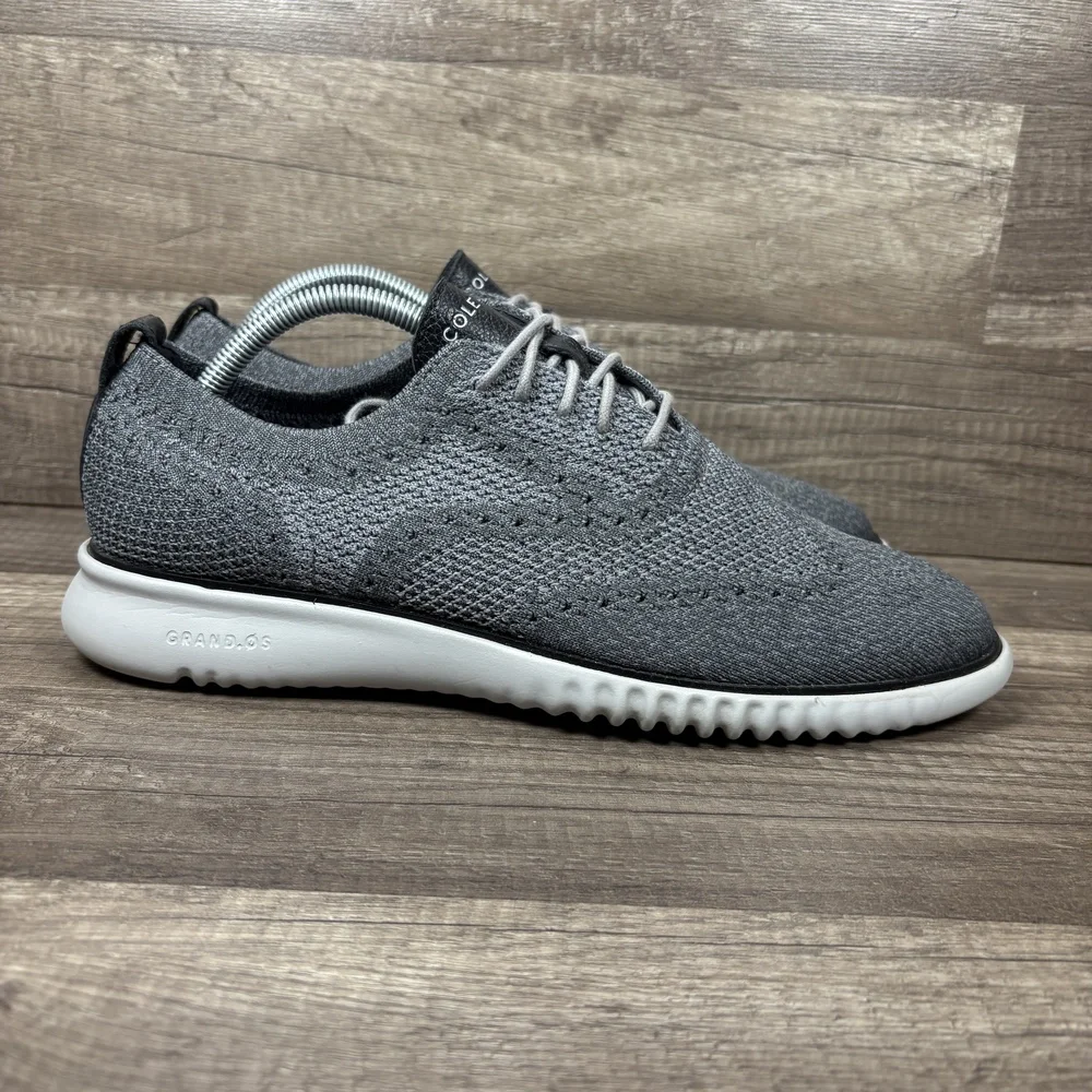 Cole Haan Zerogrand Knit Oxford Gray Mens US Size 10 C27565 Sneakers