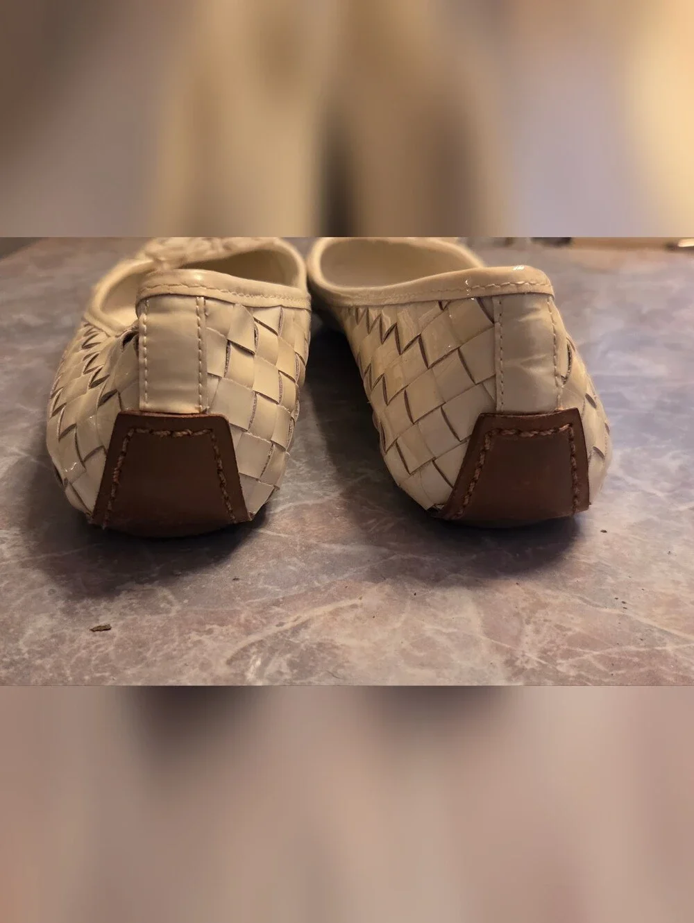 Tory Burch white woven