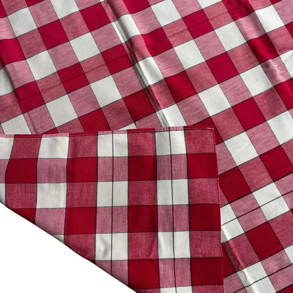 Vintage tablecloth red