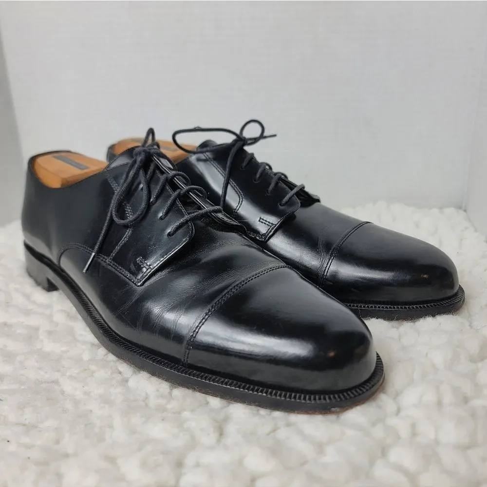Cole Haan Red Label Men’s 11B Black Cap Toe Oxford Dress Shoes Narrow Width.