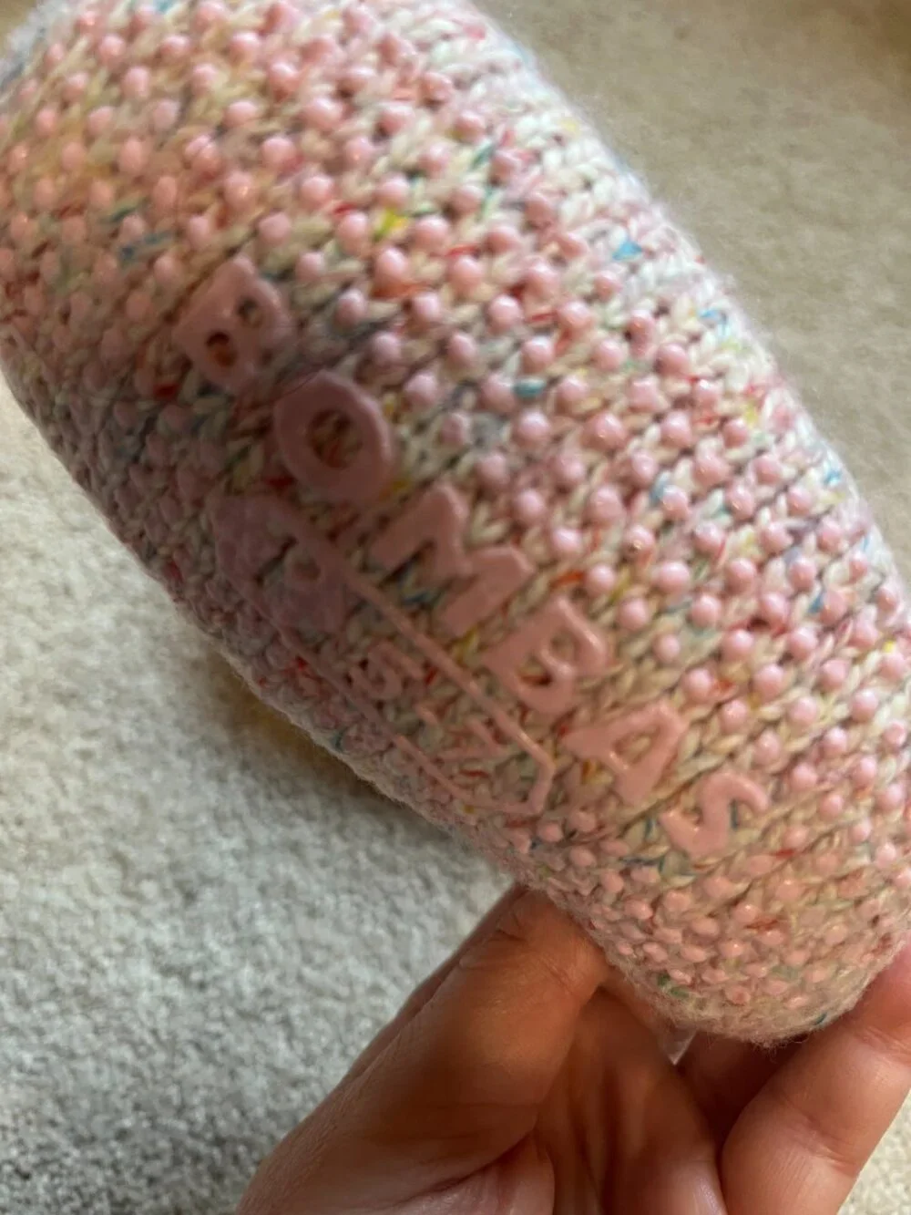 Bombas Pink Kids Slipper Booties Size 5