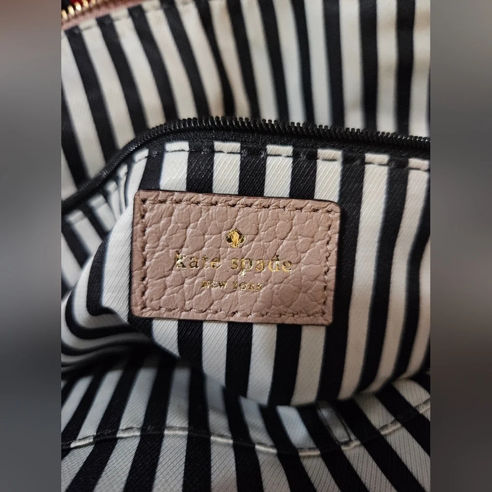 Kate Spade Southpark Avenue Jenny  Black & Pink/Rose Beige Satchel/Shoulder Bag