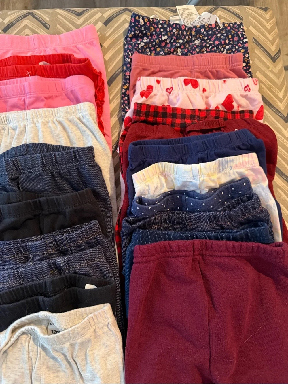 Bundle of kids leggings, sweats and jeans