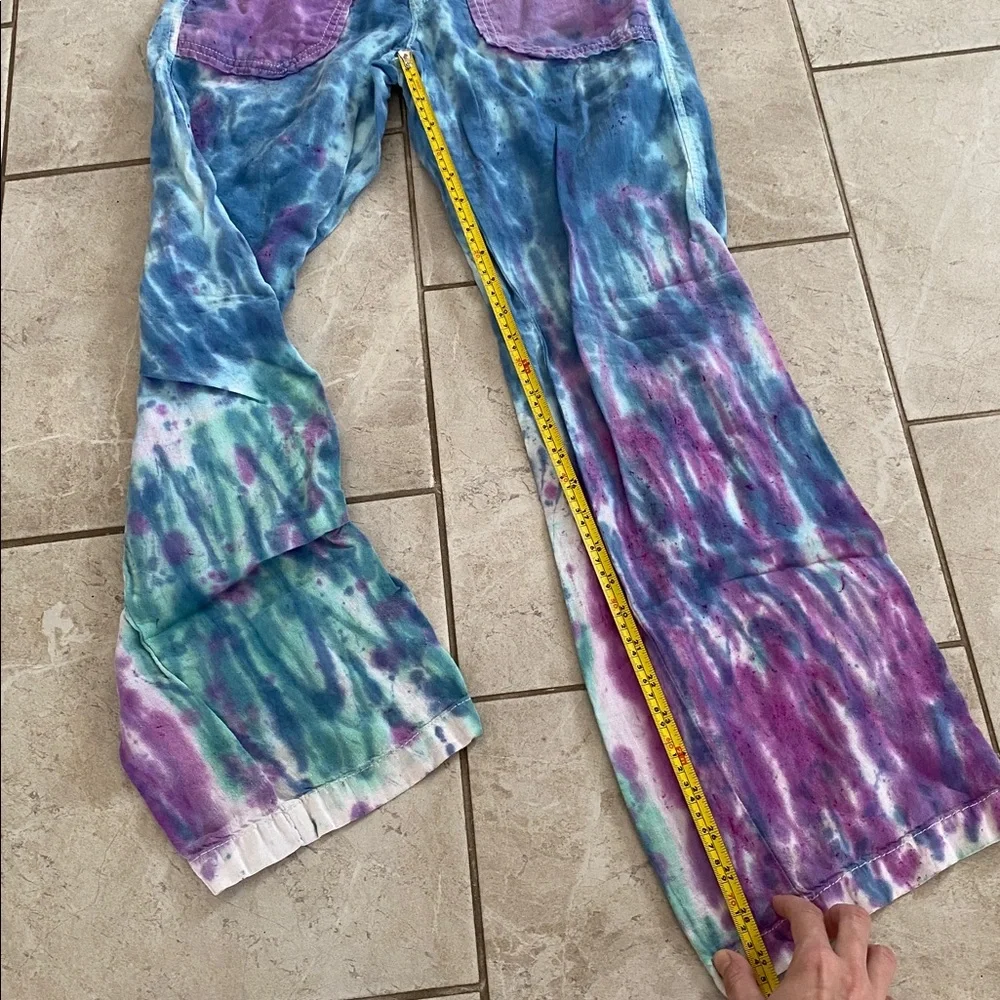 Banana Republic 100% Linen Tie Dye Pants