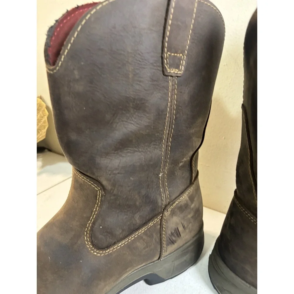 Wolverine Cabor Wellington Brown‎ Slip Resistant Boots W10319 Men's Size 14 EUC