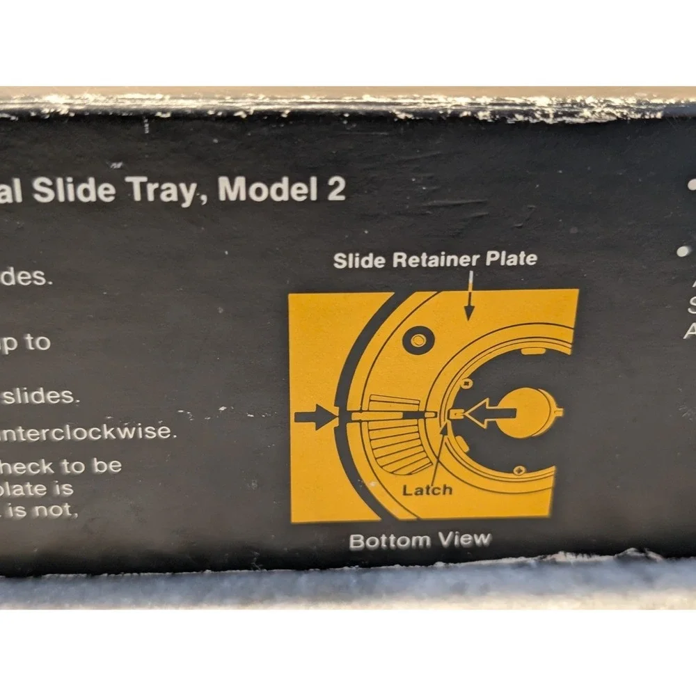 Kodak Ektagraphic Universal Slide Tray Carousel Model 2 Holds 80 slides