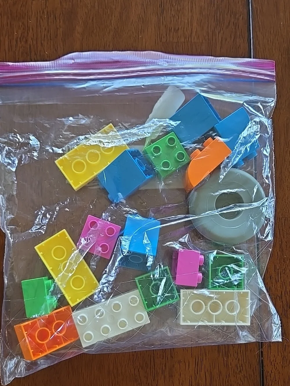 Building Blocks Kids Set Blue Green, Yellow, Pink, Orange Lego Duplo Mix