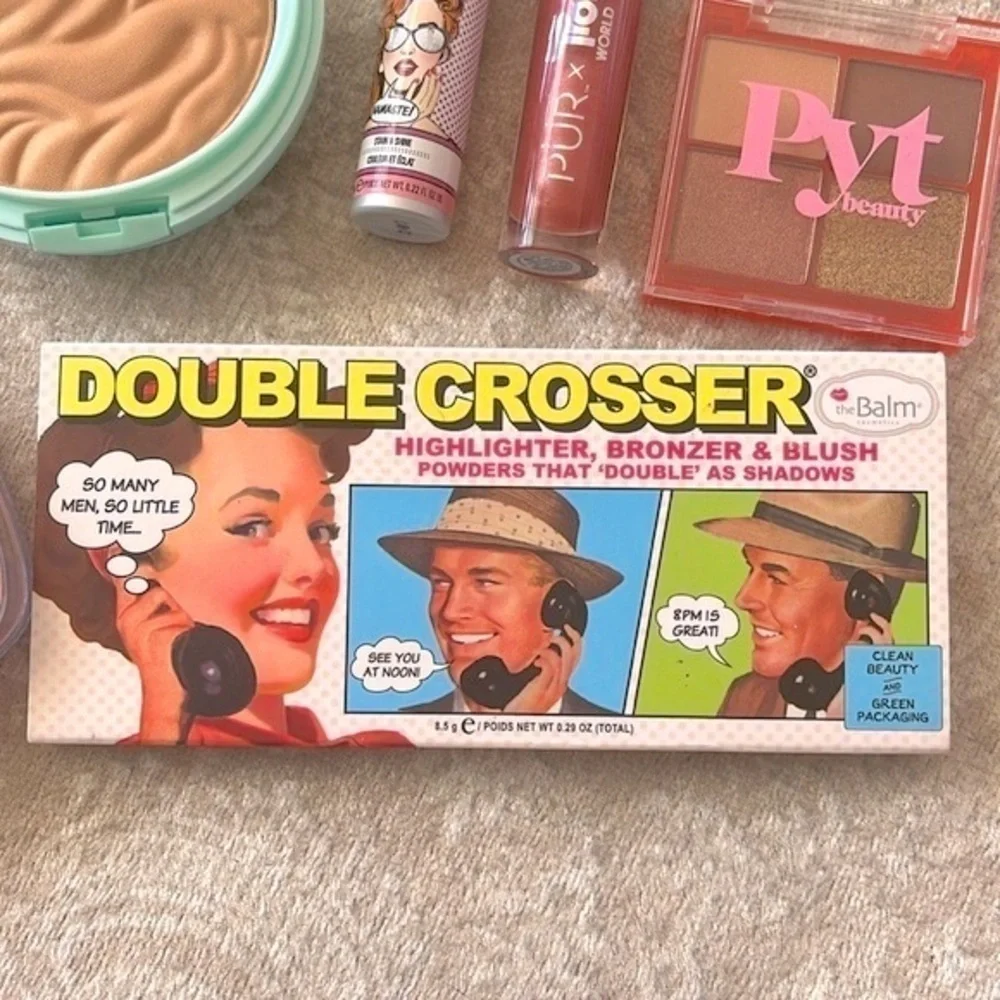 Brand New Makeup Bundle Physician Formula The Balm Bronzer PYT Eye Lip Glosses