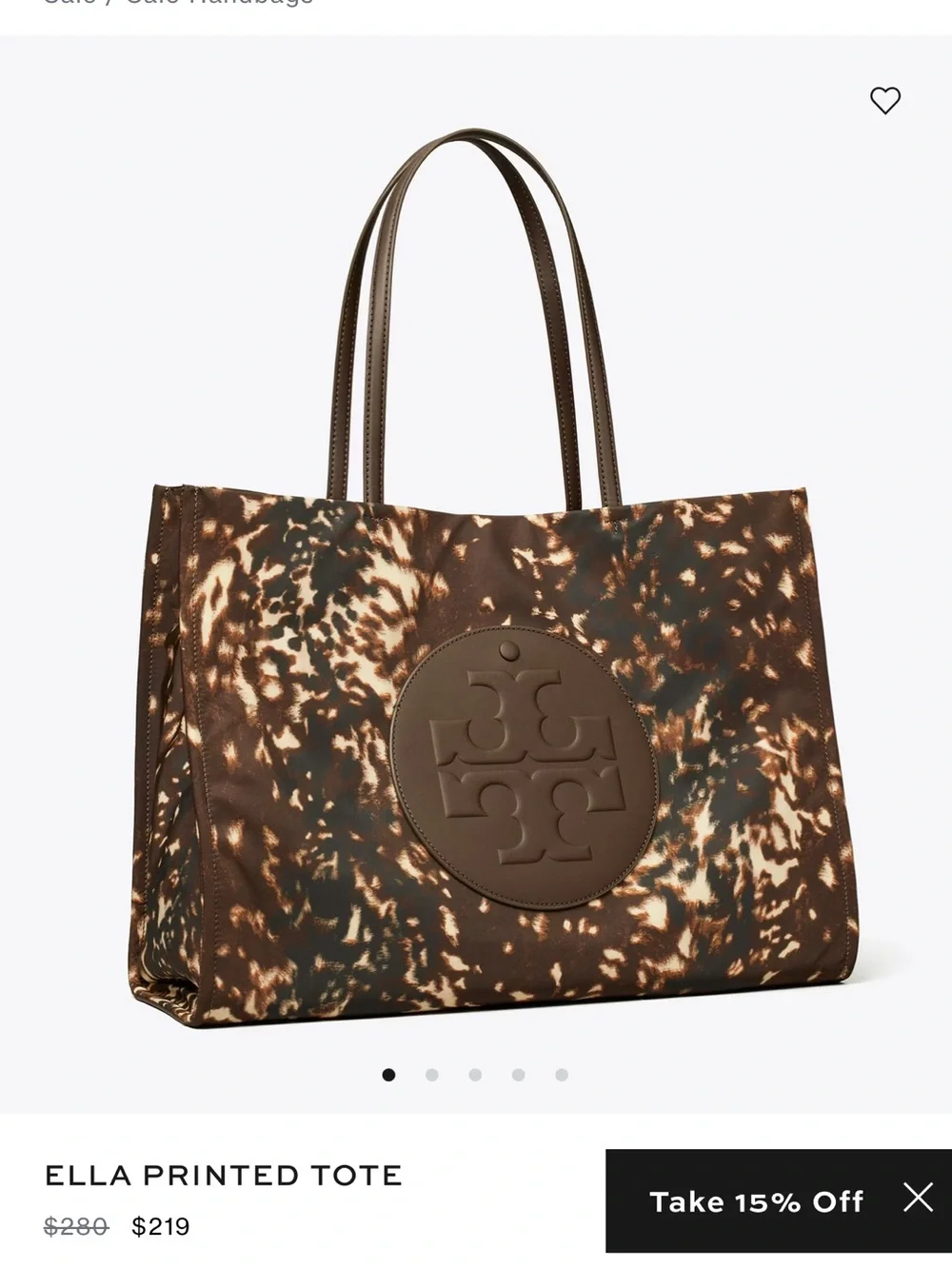 Tory Burch printed exterior