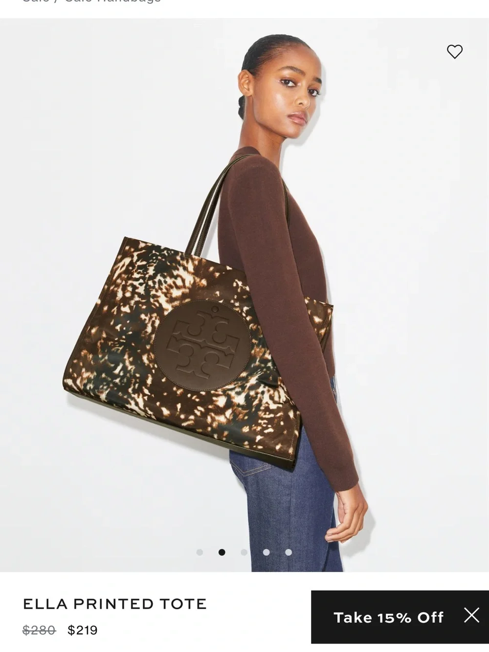 Tory Burch printed exterior