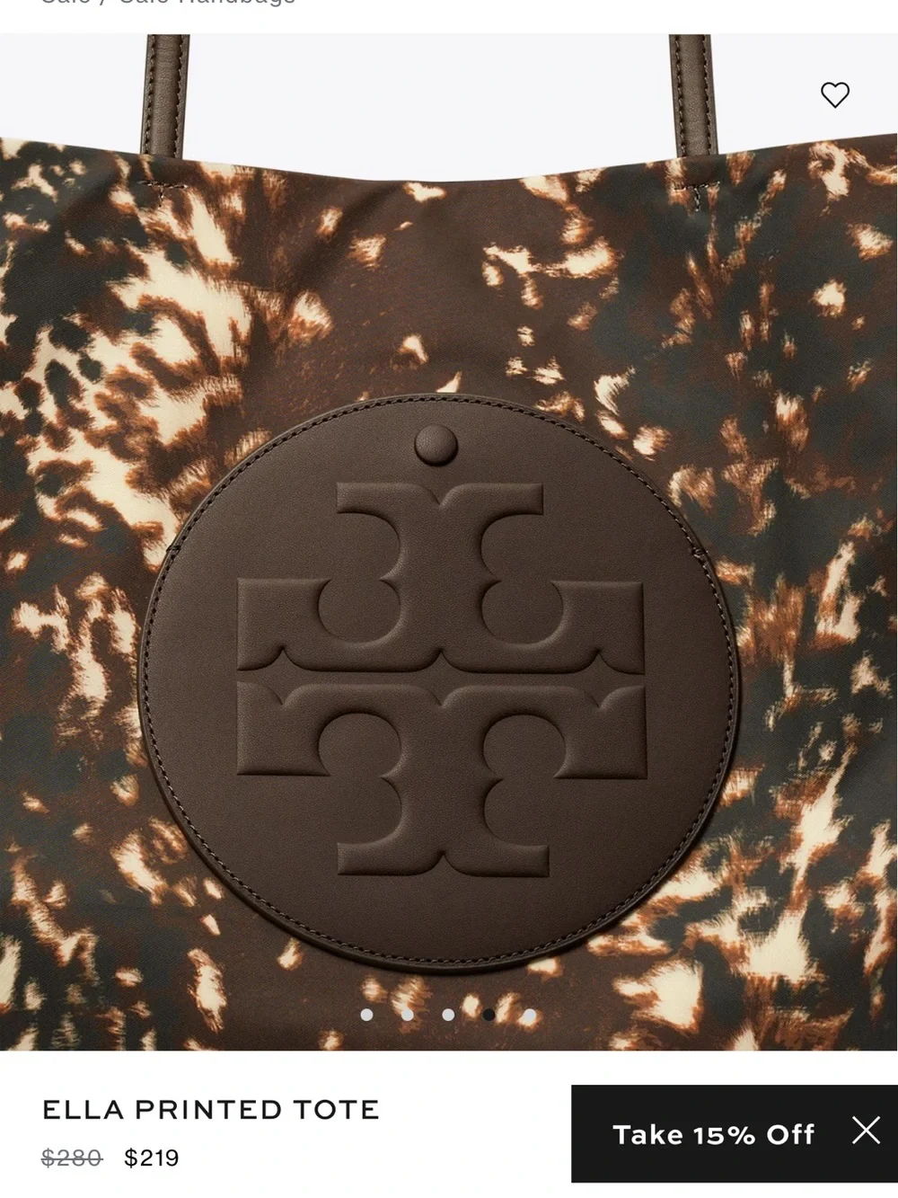 Tory Burch printed exterior