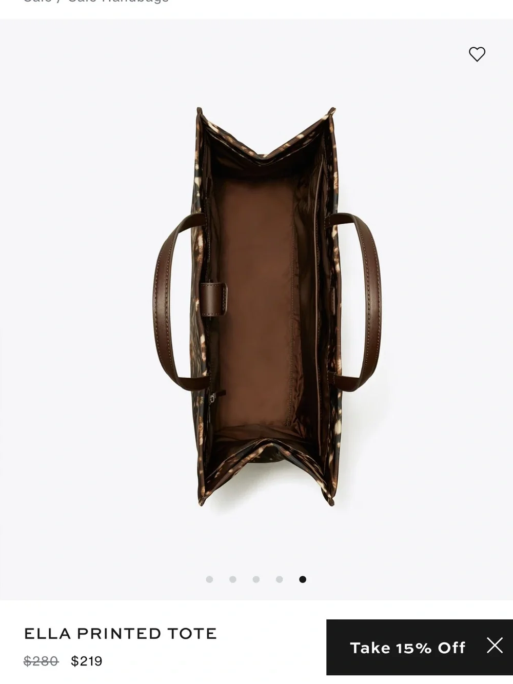 Tory Burch printed exterior