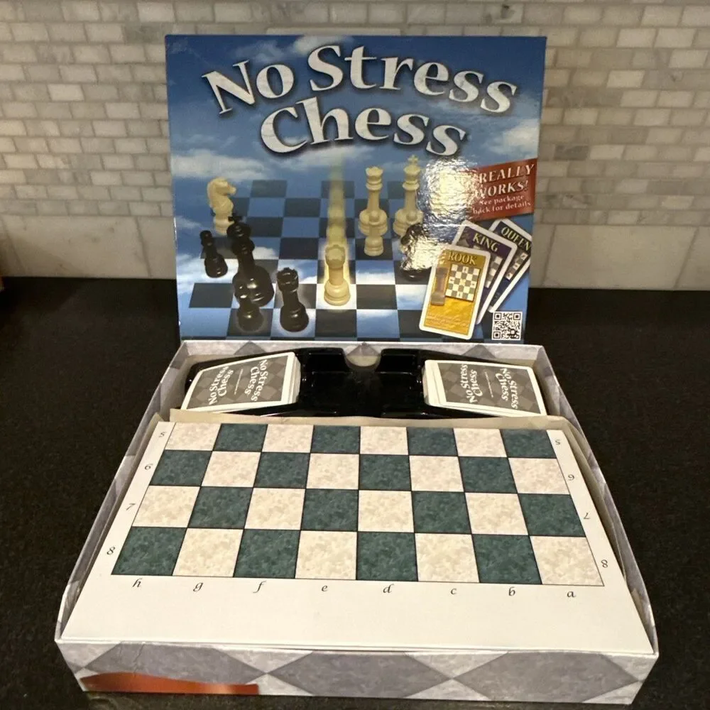 No Stress Chess Board Game by Winning Moves – Complete, Excellent Condition