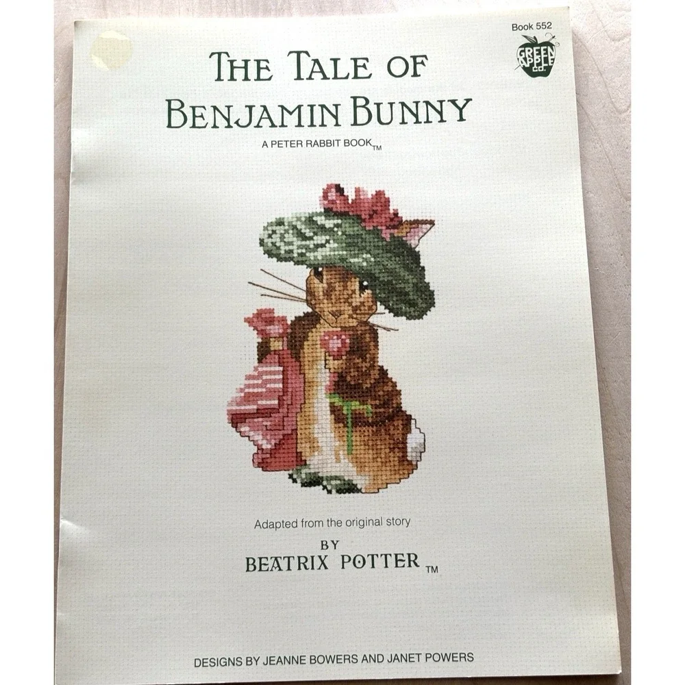 Beatrix Potter Tale of Benjamin Bunny Chart Booklet 11 Patterns Embroidery