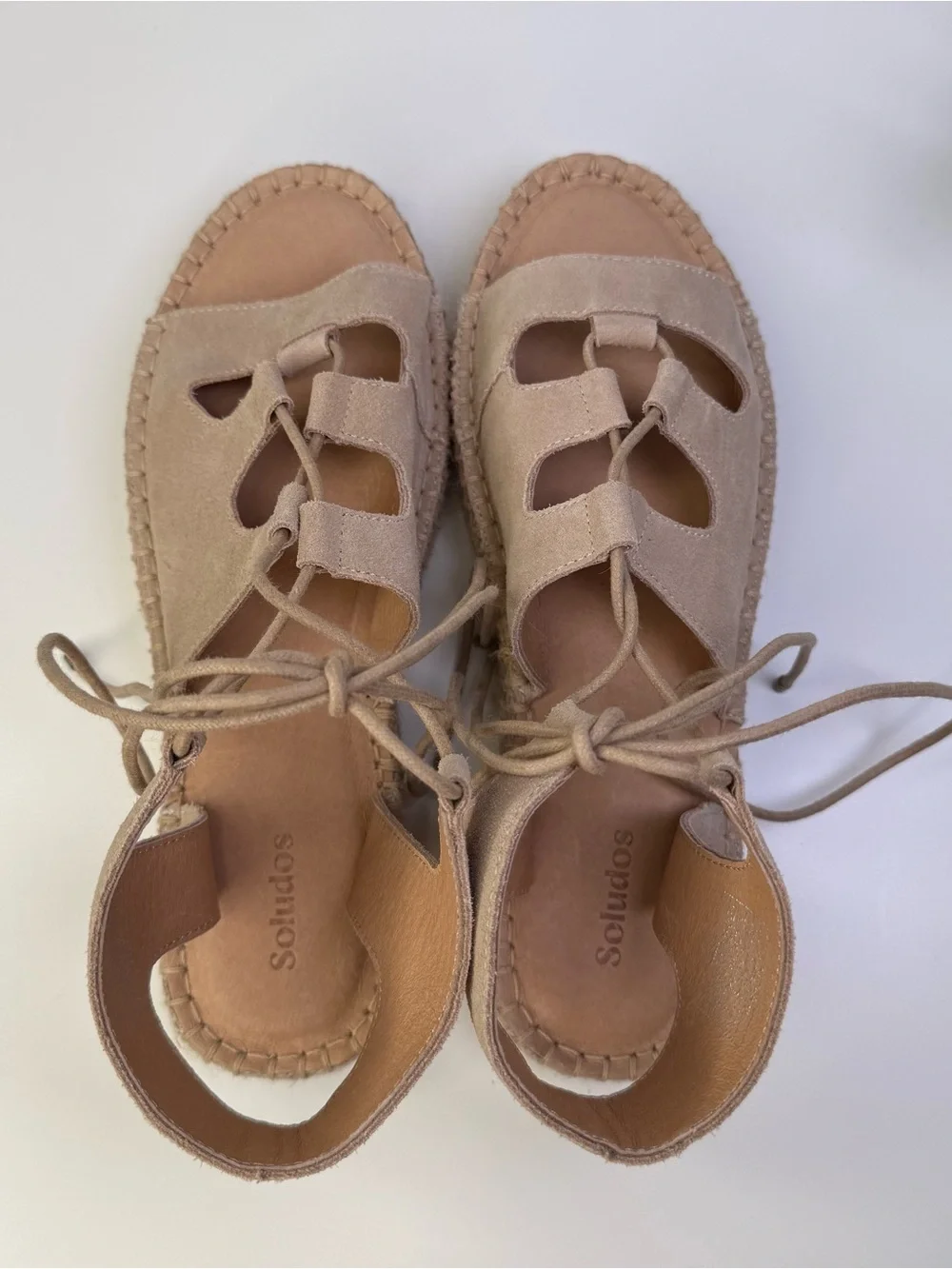Soludos suede platform