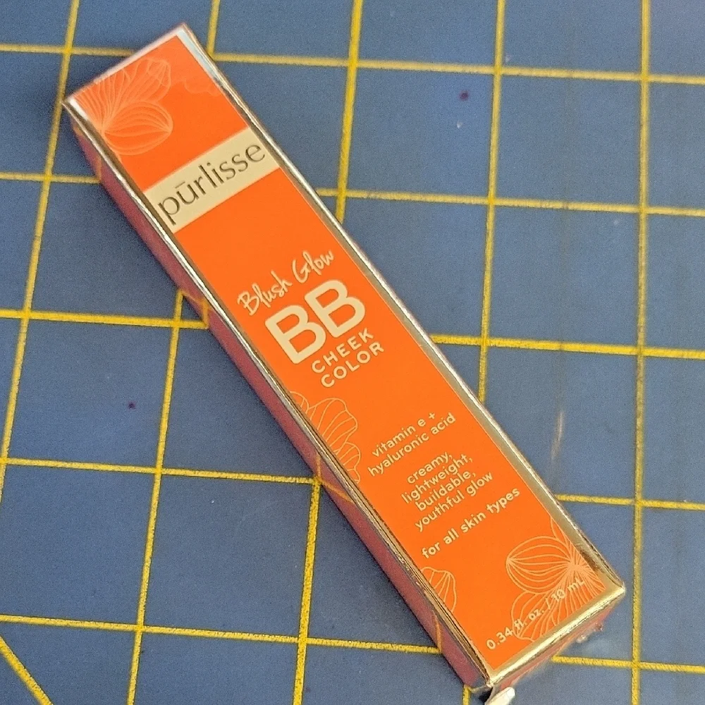 Purlisse Blush Glow BB Cheek Color Vivid Coral NIP