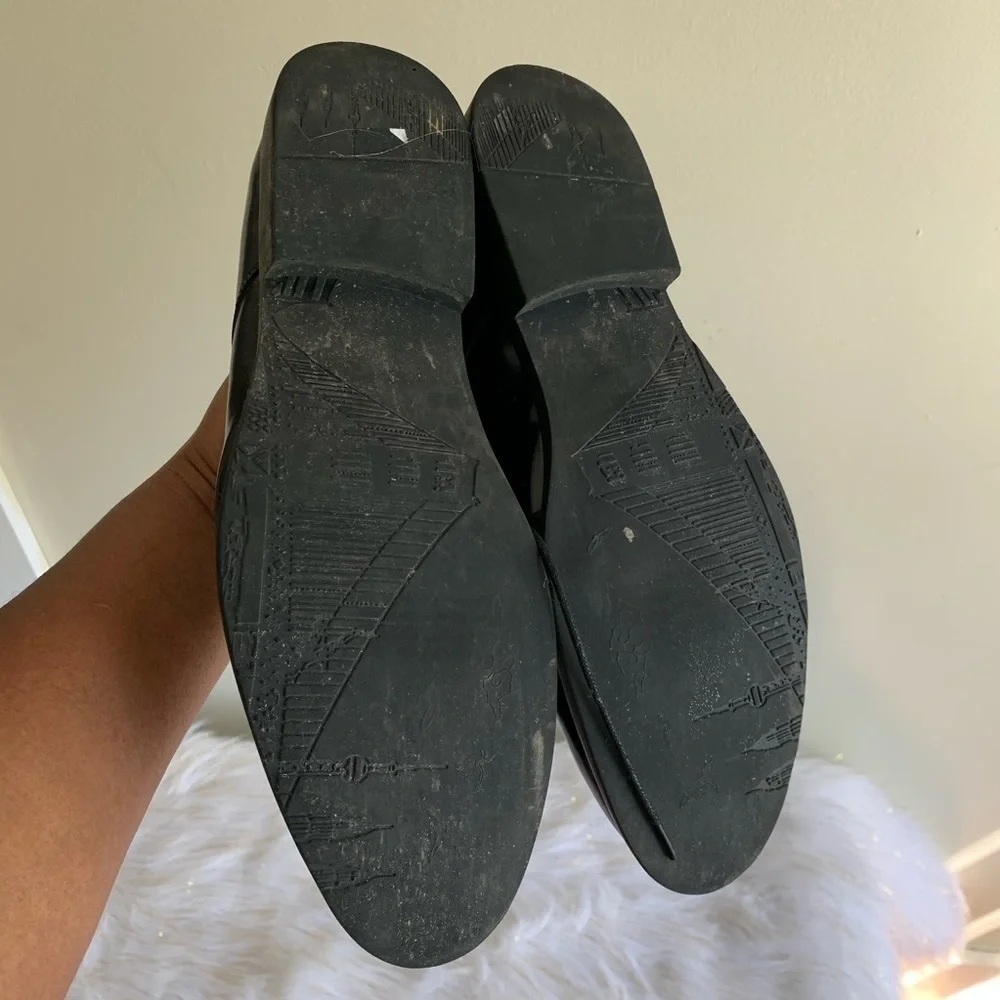 Montagut black leather shoes size 9.5