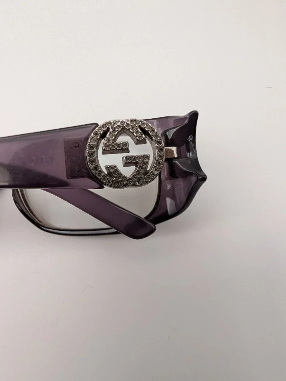 Gucci glasses purple frame