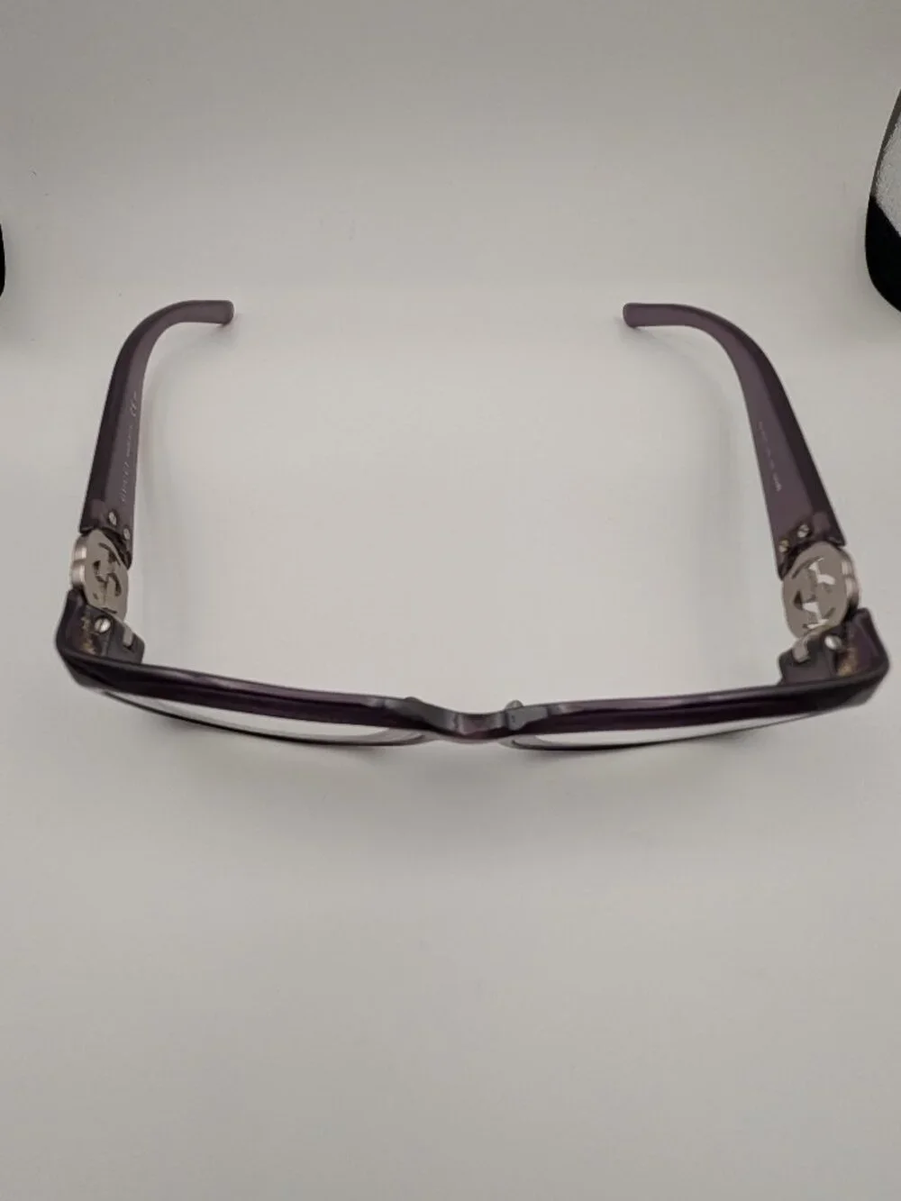 Gucci purple frame glasses