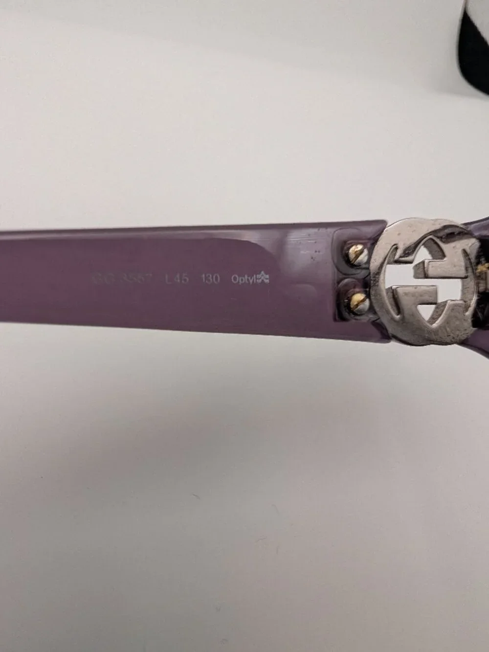 Gucci frame purple glasses