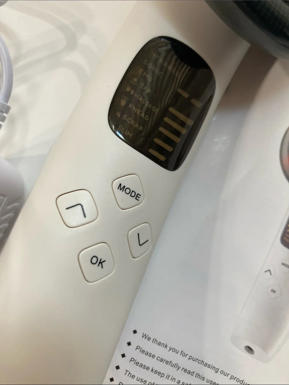 3-in-1 White Body Slimming & Massage Device