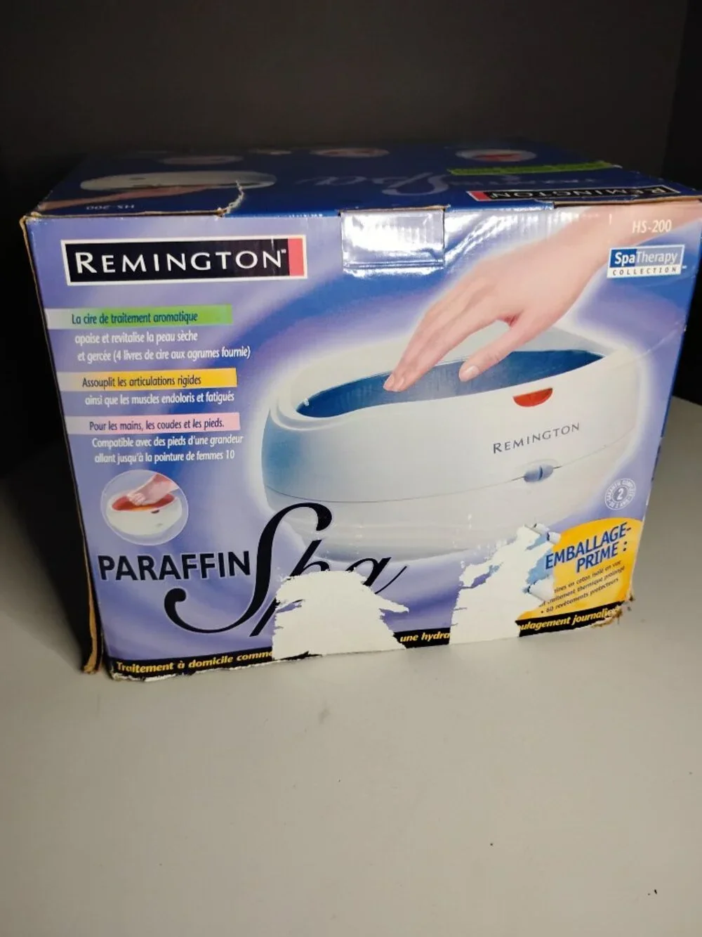 Remington Paraffin Wax Heat Treatment System HS-220 Spa Therapy