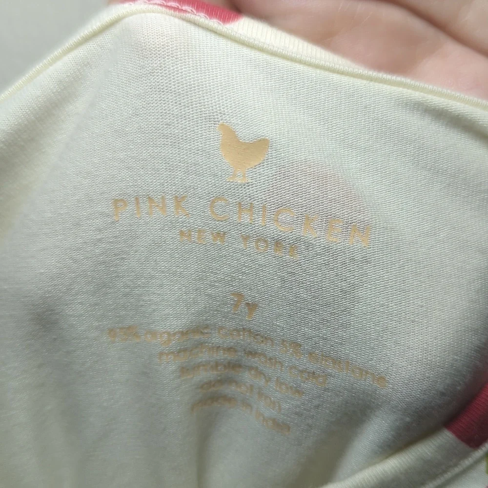 Pink Chicken Organic Steph Dress + Cartwheel Leggings Ice Cream Print Size 7