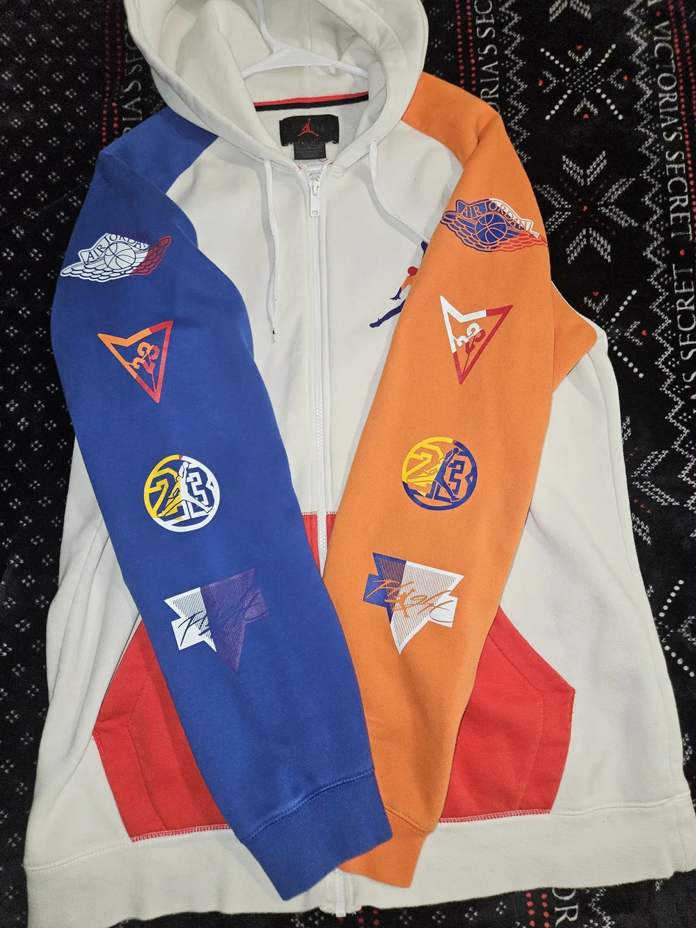 Vintage Air Jordan Jumpman Colorblock Zip Hoodie