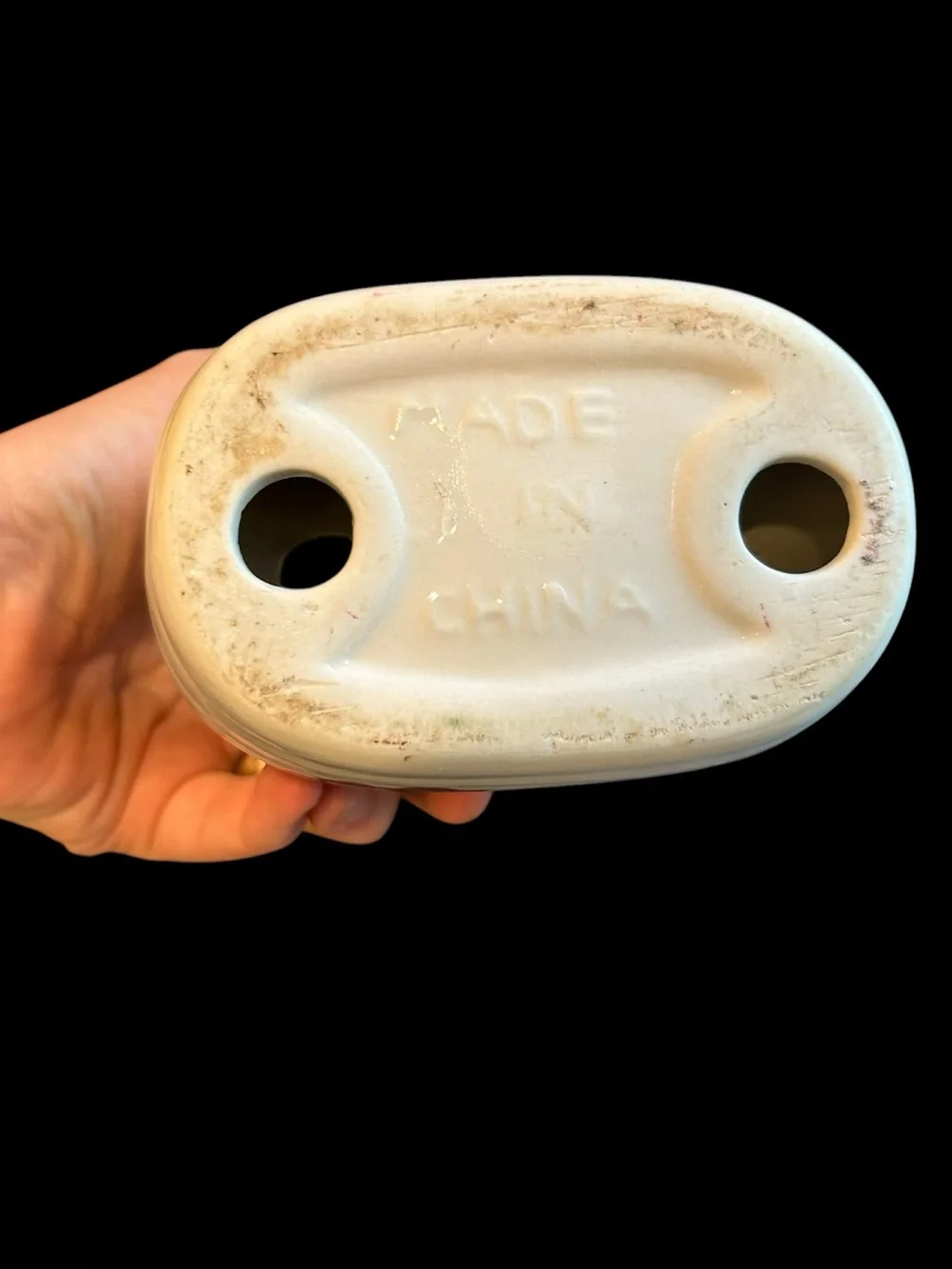 Source Unknown ceramic napkin