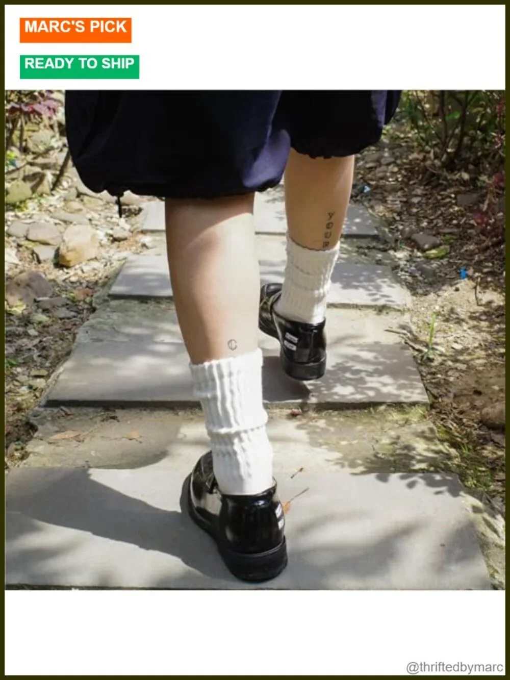 4 Pairs Cotton Slouchy Crew Socks Unisex Breathable