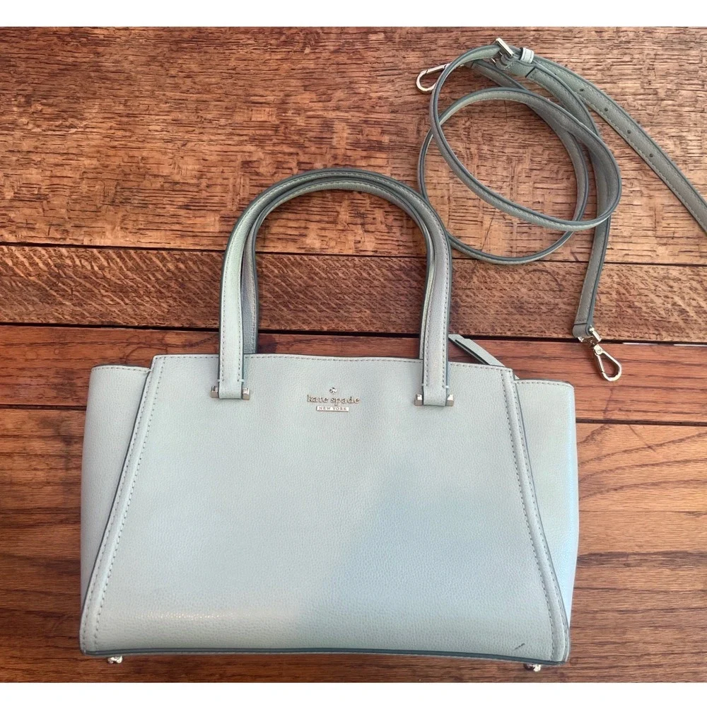 Kate Spade Patterson Drive Geraldine satchel Misty Mint leather purse New York