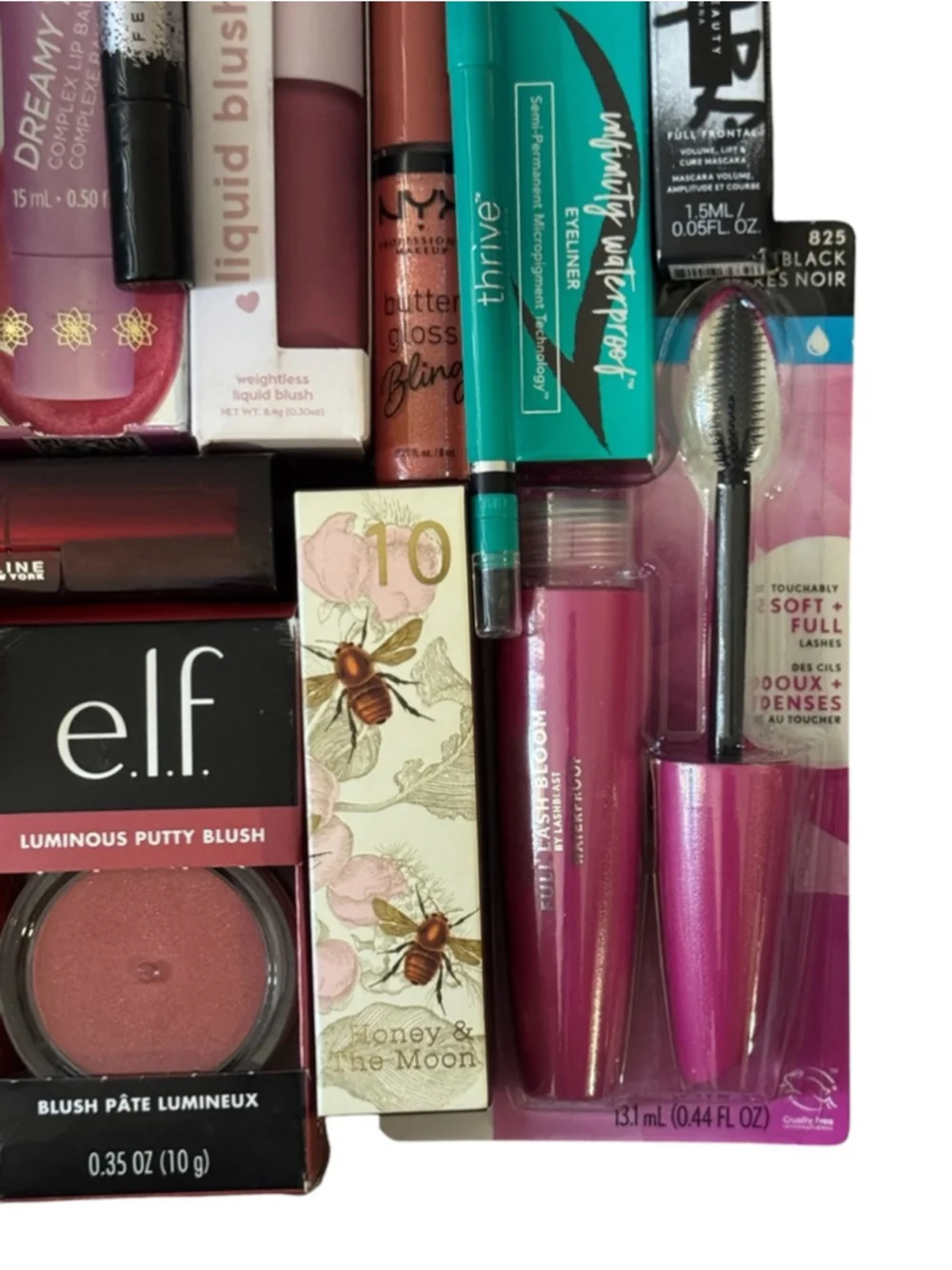 Pacifica, Elf, NYX, Colourpop, Thrive, Liner, Blush, Lip, Primer Makeup Bundle