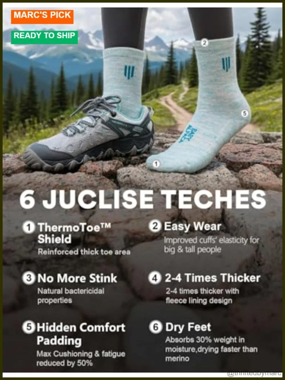 Alpaca Wool Lightweight Micro Crew Socks Moisture Wicking Anti-blister Cushioned