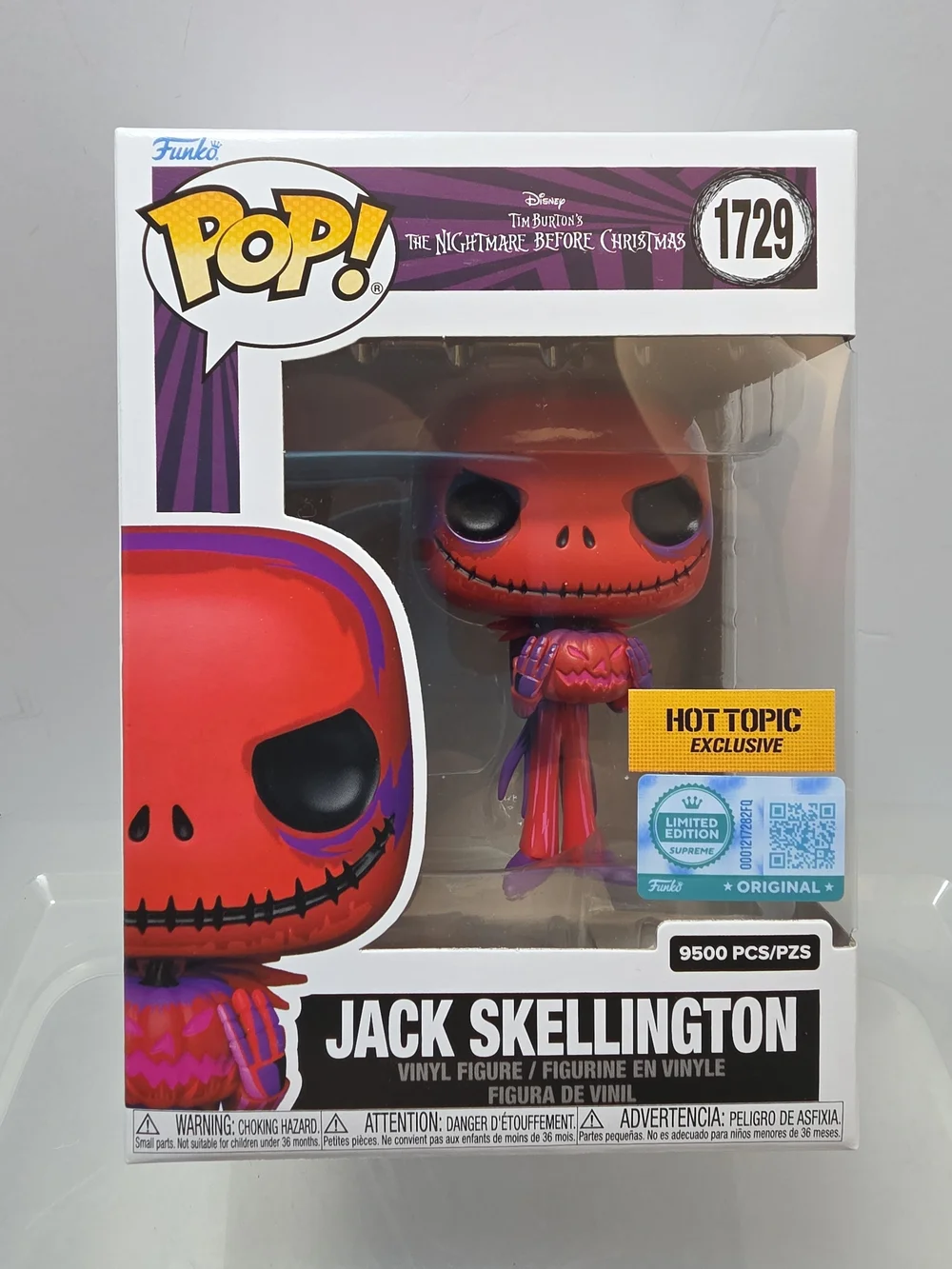 Funko Pop! Nightmare Before Christmas Jack Skellington #1729 HT LE 9500 (ZZ)