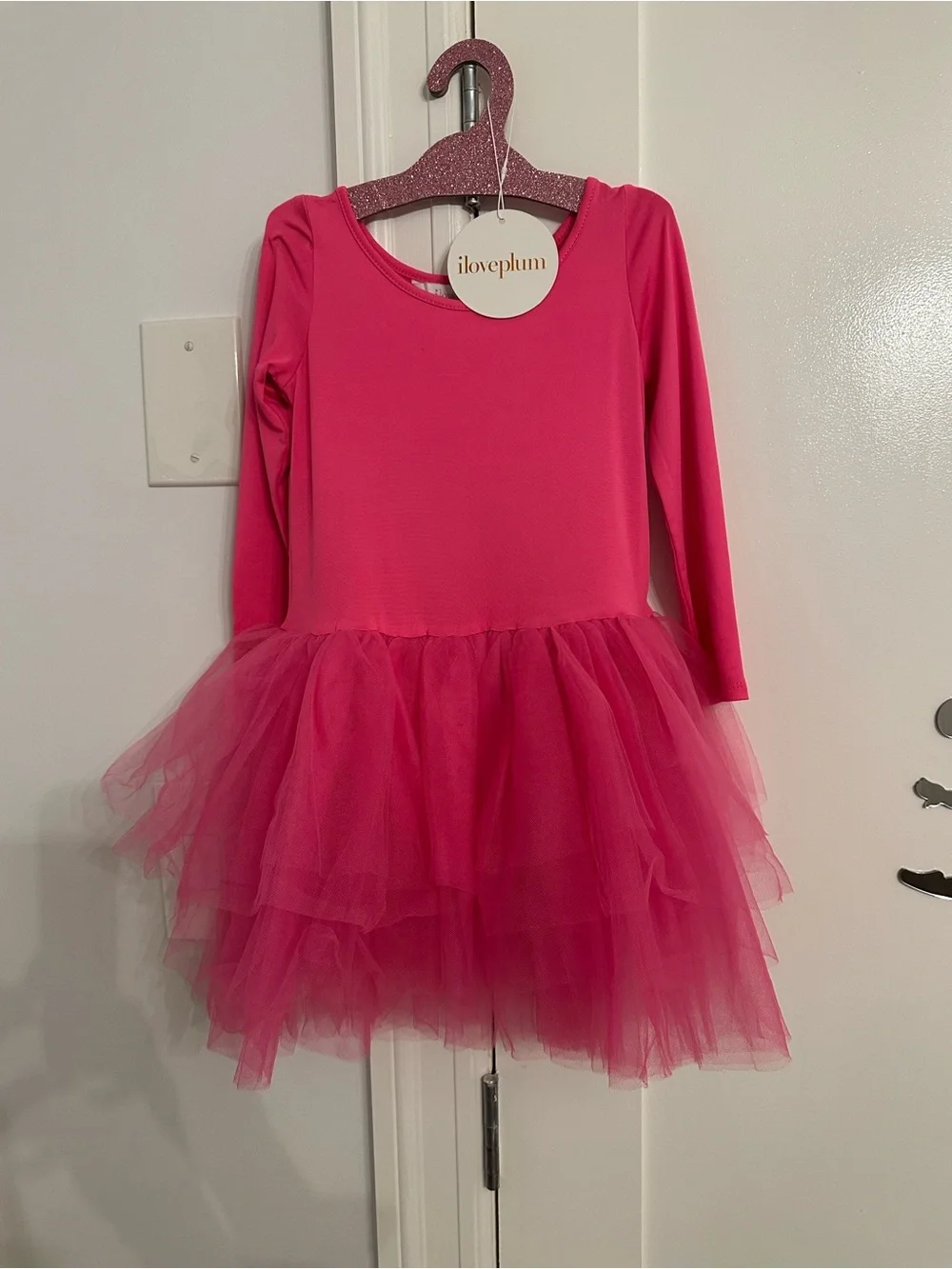 Iloveplum Bright Pink Tulle Dress