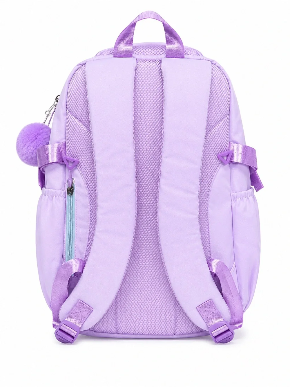 Kids Lavender Backpack with Pom Pom
