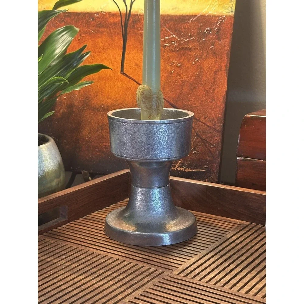 Vintage Wilton Pewter Candle Holder — 5