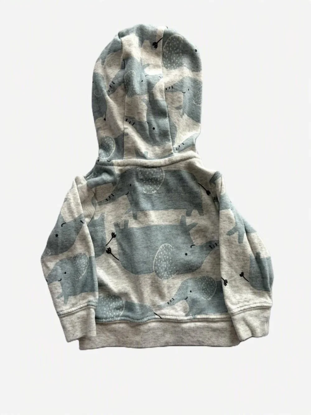 Carter's & Child of Mine Newborn Hoodies 2 Pc 100% Cotton Elephant Sweater Set