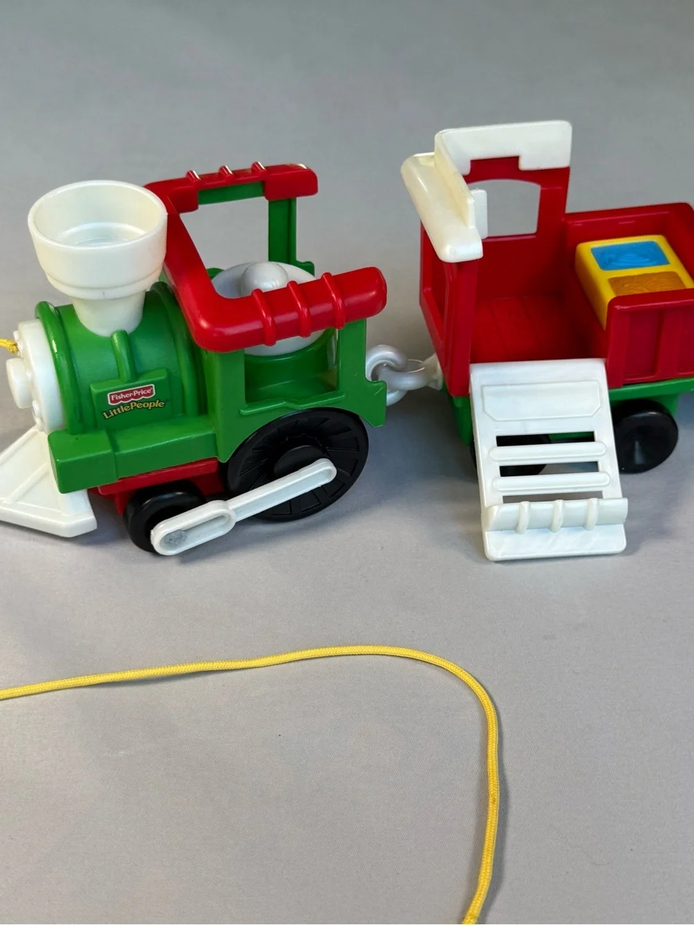 Fisher-Price Little People Pull-Along Train Engine & Cars with Driver & Reindeer