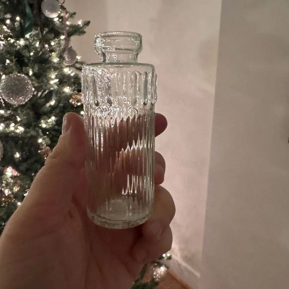 Target White Ribbed Accent Vase