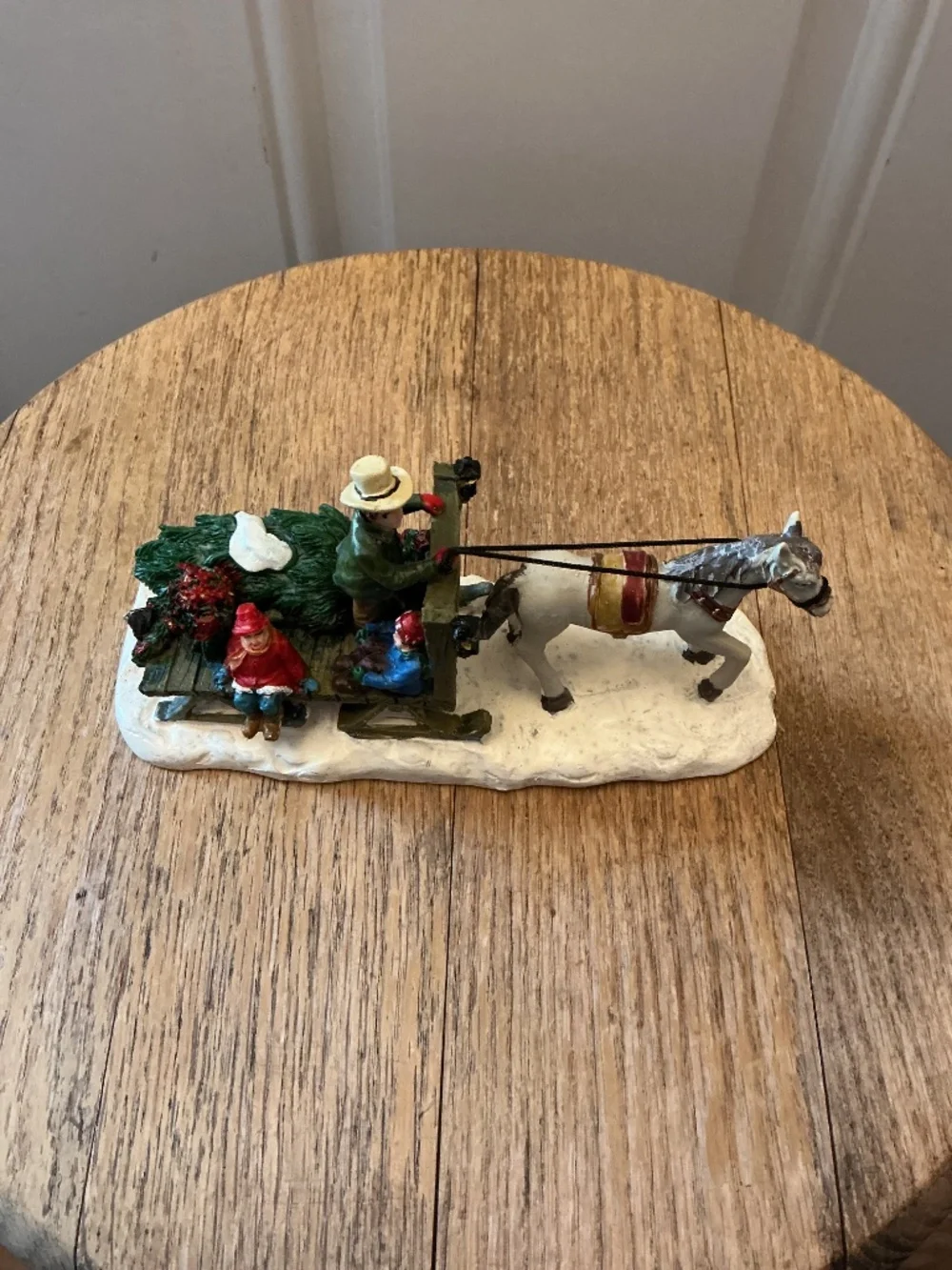 Home Accents Holiday Cantebury Lane Horse-Drawn Sleigh Village Collection