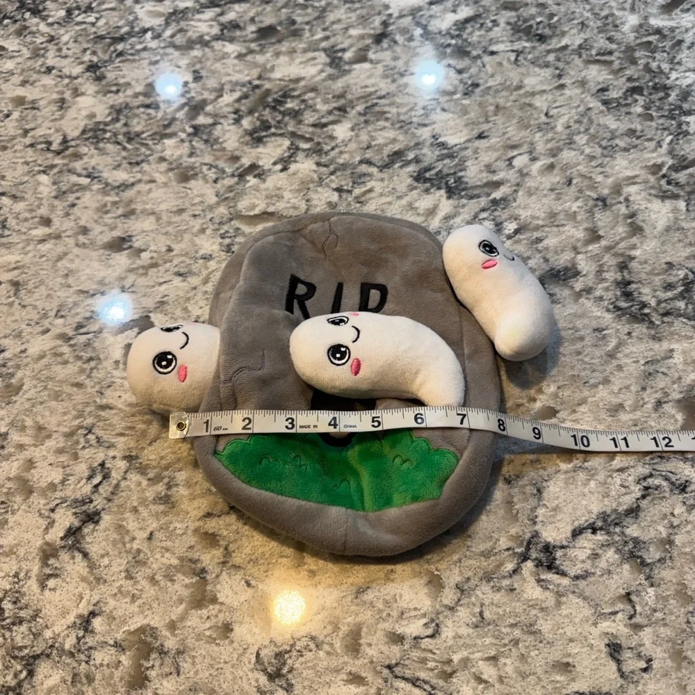 Target Halloween Peek A Boo Ghost Headstone Dog Toy NWT