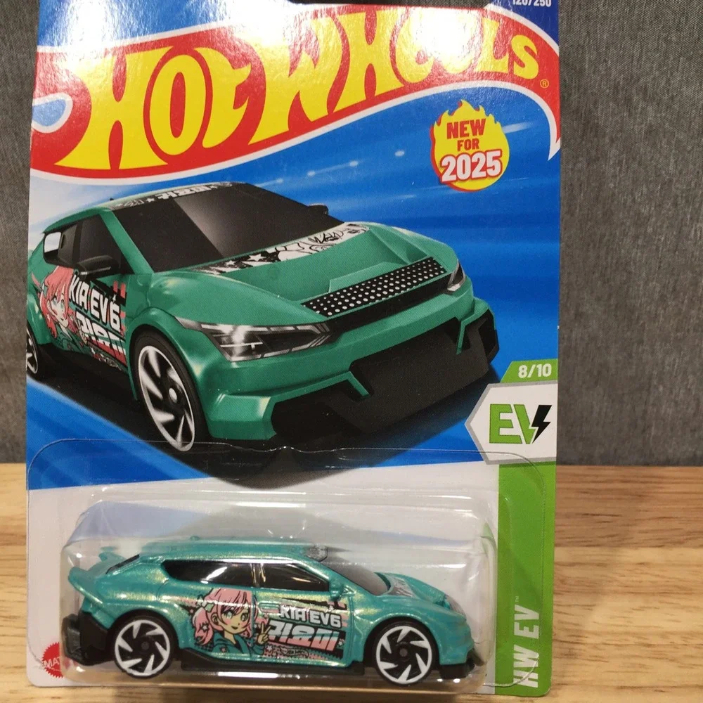 Hot Wheels Toy Car Custom Kia EV6 HW EV 120/250 2025 Teal