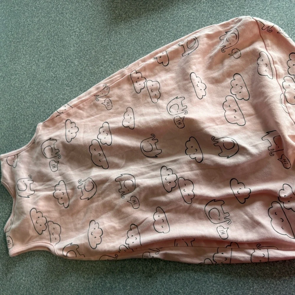 sleep sack Carter’s Baby Sleep Sack  Pink Elephant & Cloud Print Size Small 0 6M